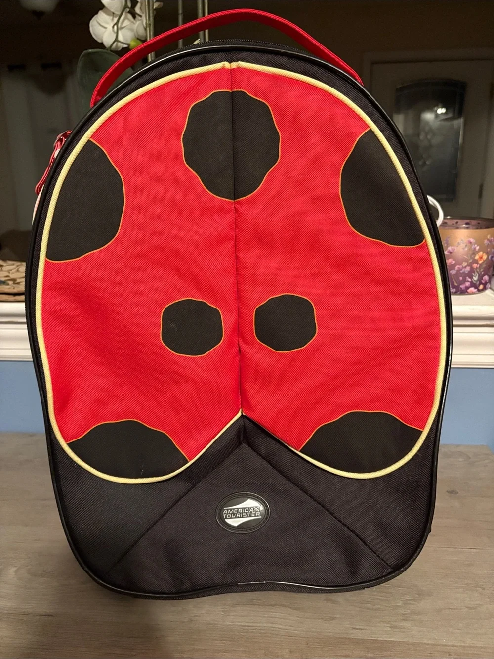 American Tourister Kids Ladybug Backpack on wheels